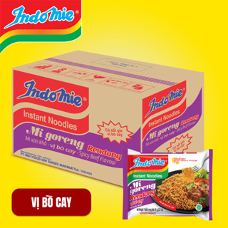 Mì Trộn Indomie Vị Bò Cay 91g x Thùng 40 gói