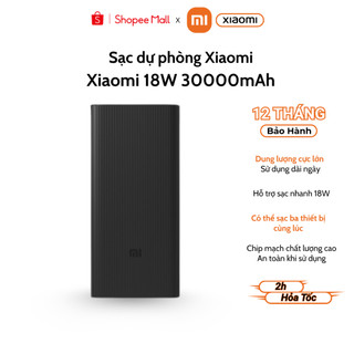  Pin Sạc Dự Phòng Xiaomi 18W Power Bank 30000mAh - Hàng Chính Hãng - Bảo Hành 12 Tháng 