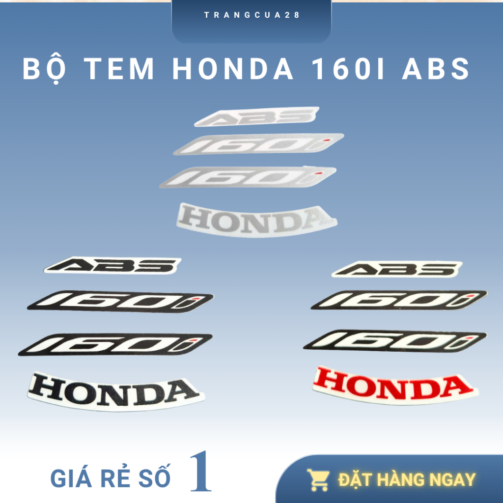 BỘ TEM HONDA 160I ABS SIÊU ĐẸP
