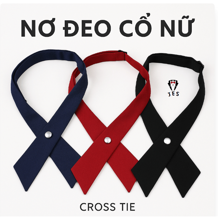 Nơ đeo cổ nam nữ JK học sinh Nhật Hàn – Nơ cài áo kiểu đồng phục dễ thương