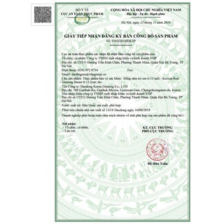 Hồng sâm baby sanga Hàn Quốc