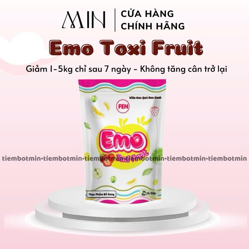 (DẠNG VIÊN) Giảm Cân Emodetox Dạng Viên Emo Toxi Fruit Viên Hoa Quả
