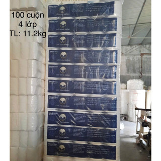 1 BAO 10 BỊCH 100 CUỘN GIẤY VỆ SINH HK 11 KG 4 LỚP HÀNG ĐẸP