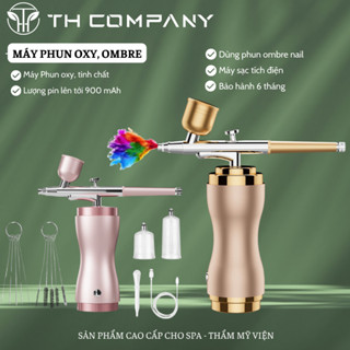 Máy Phun Oxy TH COMPANY Máy Phun Sơn, Phun Ombre Nail Cầm Tay Di Động Dùng Cho Spa, TMV, Cá Nhân