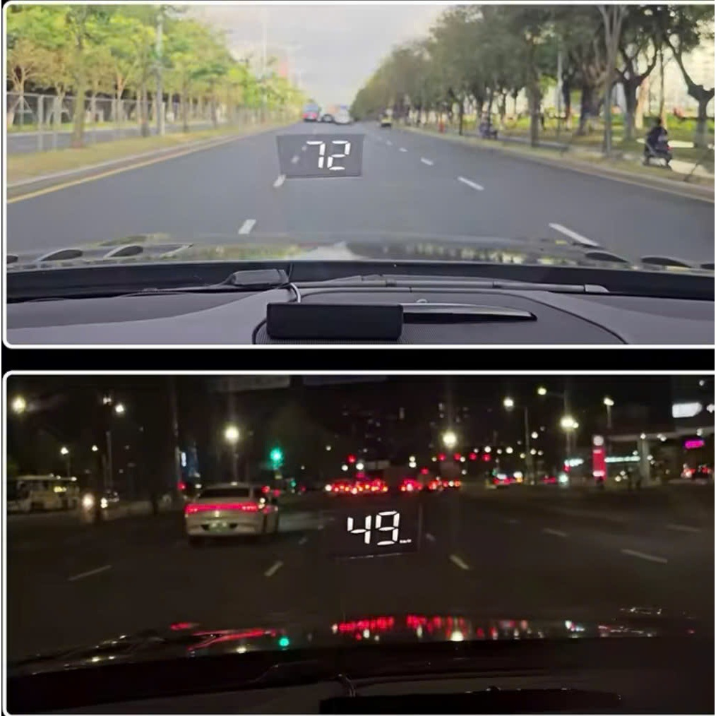 HUD Hiển THị Tốc Độ Trên Kính Lái M2 - Sử Dụng Tín Hiệu GPS - Kết Nối Cổng USB Type-C Phù Hợp Mọi Dò