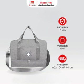 Túi xách du lịch có ngăn để giày, túi xách đựng đồ có lớp nilon chống thấm phù hợp đi du lịch đi chơi