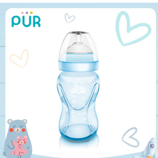 Bình sữa cổ rộng Pur Advanced Plus 250ml, có sẵn 1 núm size M (3-6th) trong bình