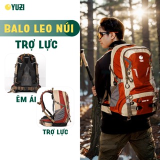  Balo leo núi trekking YUZI USUAL 40L có khung trợ lực kim loại | Chính hãng 