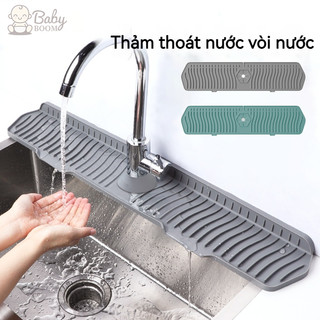  Thảm thoát nước Babyboom Vòi bếp 61cm chống bắn miếng lót silicon thoát nước và sấy bồn rửa. 