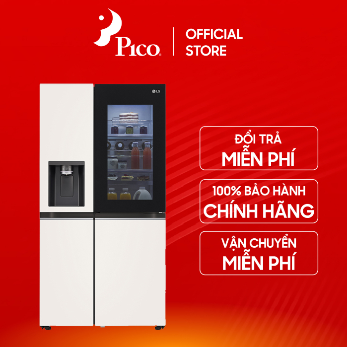 [Pico Official - Lắp đặt 0Đ HN HCM] Tủ lạnh SBS LG GR-X257BG 635 Lít Inverter Instaview