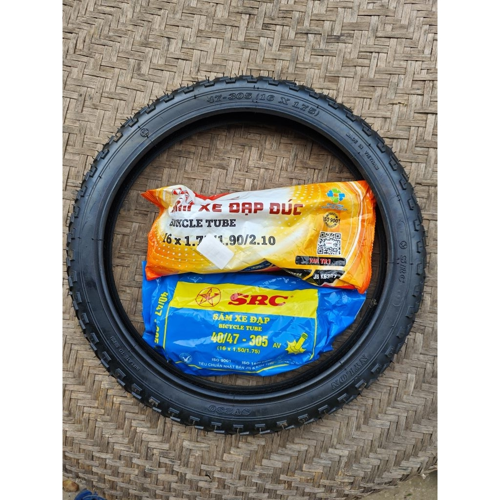 Săm ( ruột , vỏ ) lốp  xe đạp 16 x 1.50/ 1.75 ( 40/47-305)