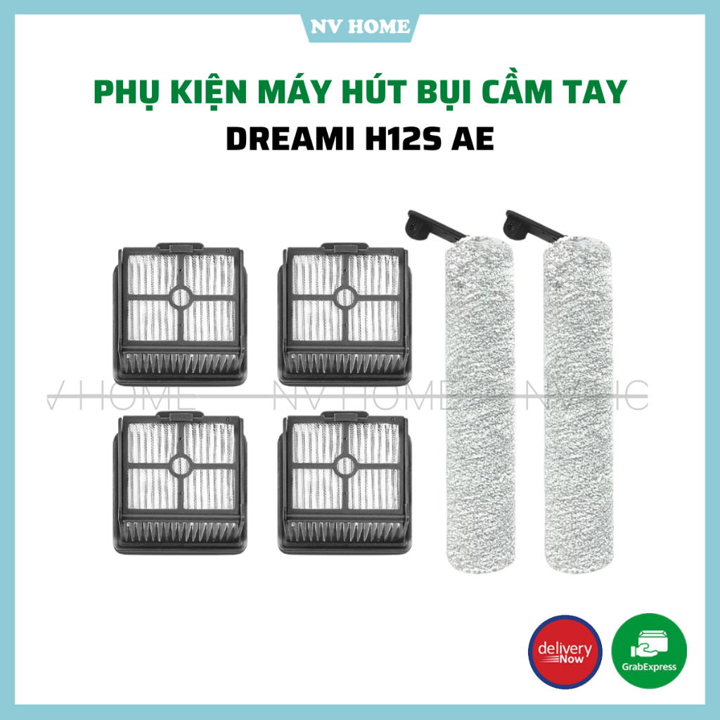 Phụ kiện thay thế máy hút bụi, lau nhà cầm tay Dreami H12S AE bản quốc tế
