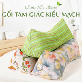 Gối Tam Giác Kiều Mạch Chạm Nhẹ House, Gối Công Thái Học Chống Đau Mỏi Cổ Vai Gáy, Gối Kê Cổ Cho Người Thoái Hóa Cổ