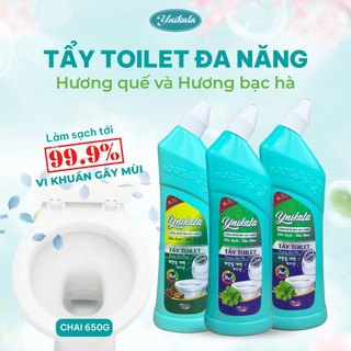  Combo 3 gel tẩy bồn cầu toilet nhà tắm nhà vệ sinh Ynikala 650g chai chính hãng 