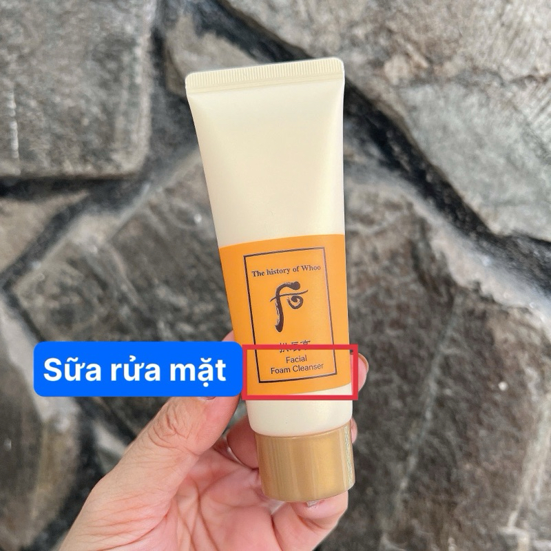(Tách set 2O27 )- Sữa rửa mặt Whoo vàng 40ml chứa nhân sâm