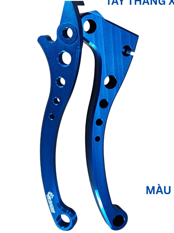 Tay Thắng nhôm CNC nguyên khối G-Racing Màu Xanh Dương| GTT001-3
