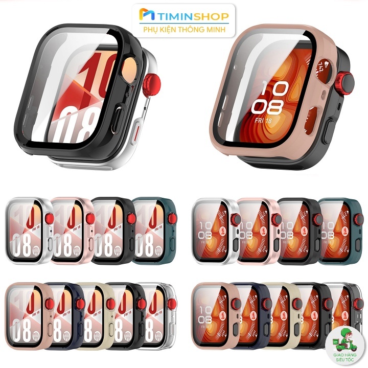 Ốp bảo vệ Huawei Watch Fit 4/ Fit 4 Pro - Chất PC + Kính cường lực (FIT4)