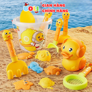 Đồ chơi xúc cát nhiều chi tiết kèm xô cho bé thỏa sức sáng tạo, đồ chơi đi biển - BOLI STORE