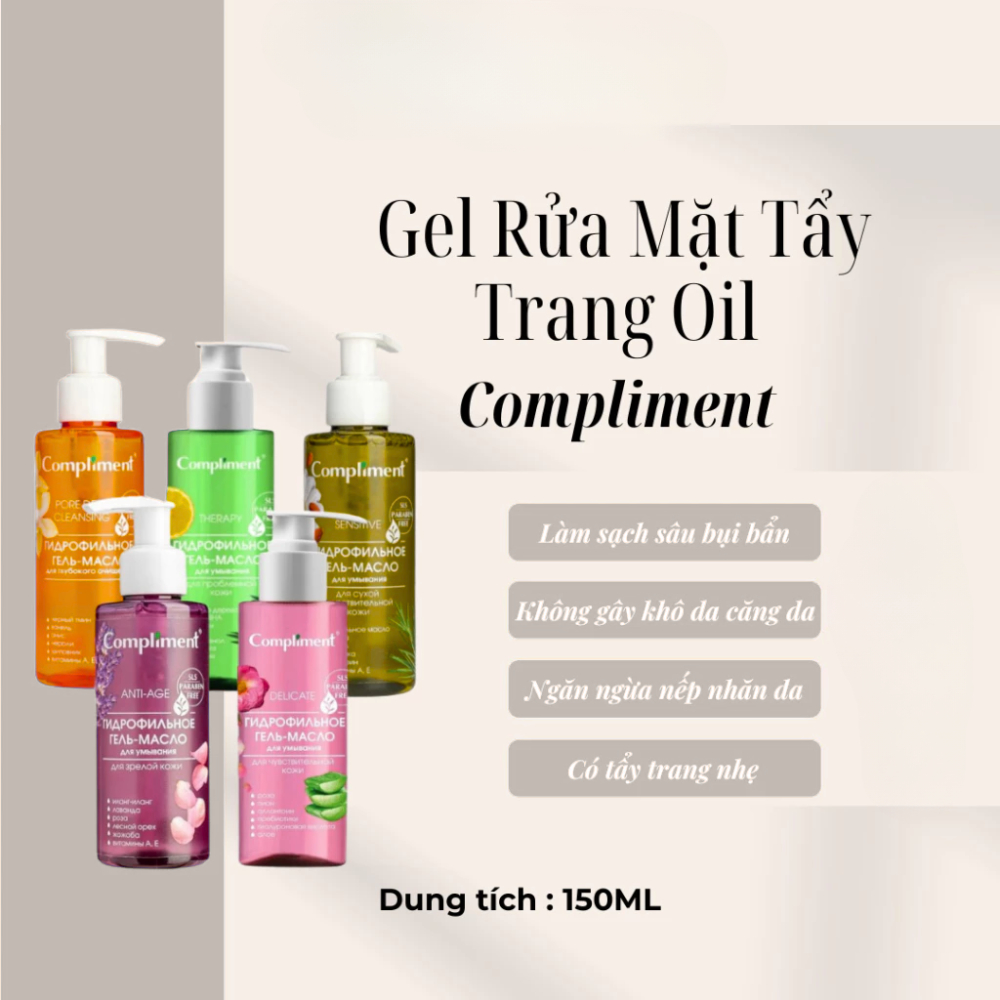 Gel Rửa Mặt Compliment No Problem sạch sâu ngừa mụn, giảm viêm | BigBuy360 - bigbuy360.vn