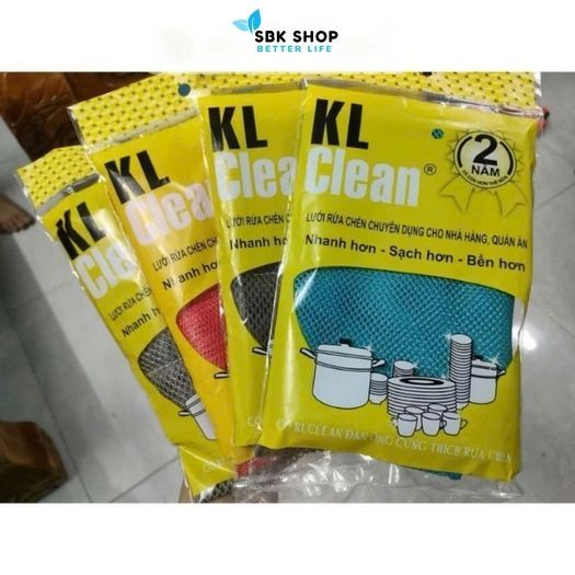 Lưới Rửa Chén Bát Cao Cấp KL CLEAN, Loại Tốt Bền Đến 2 Năm
