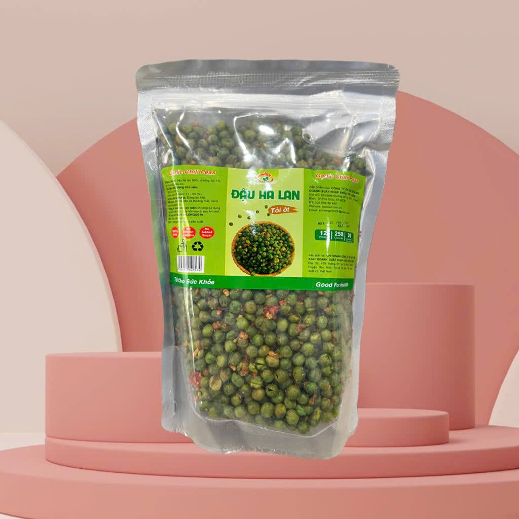 ĐẬU HÀ LAN TỎI ỚT 500gr