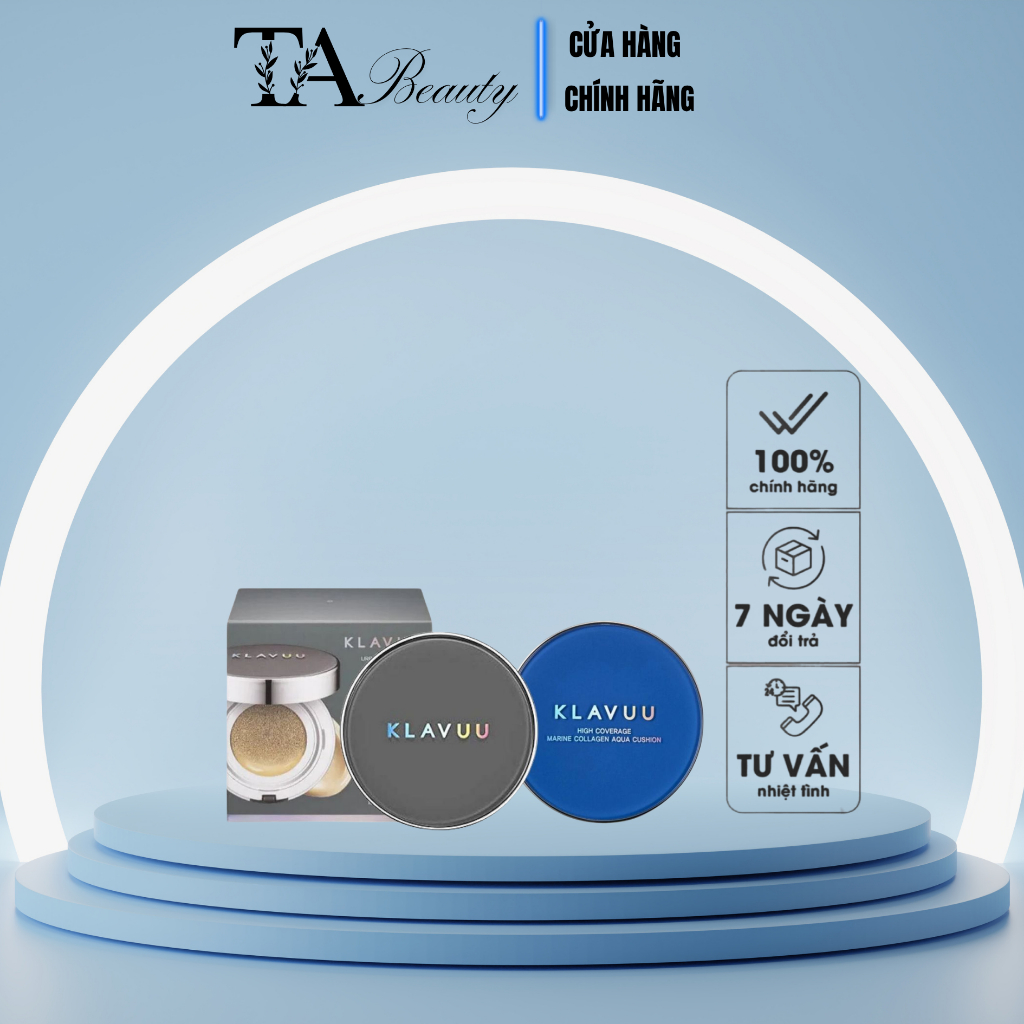 Phấn nước  KLAVUU High Coverage Marine Collagen Aqua Cushion