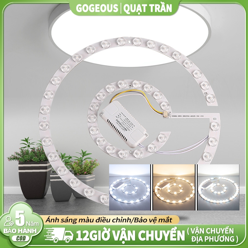 Gogeous guồn sáng Vỉ led 12-36w 220v dùng thay lắp sửa chữa đèn trần đèn quạt