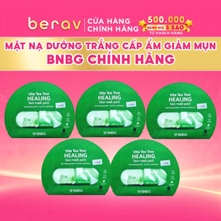  Combo 5 Mặt Nạ Tràm Trà BNBG Giảm Mụn Vita Tea Tree Healing Face Mask Pack 30mlx5 