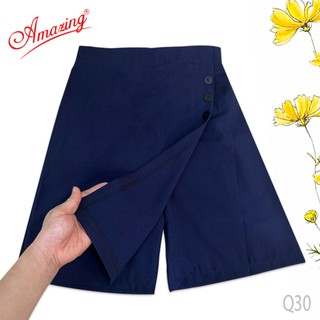  Váy quần học sinh có quần bên trong váy bé gái đồng phục lưng chun phía sau size lớn đến 60kg 