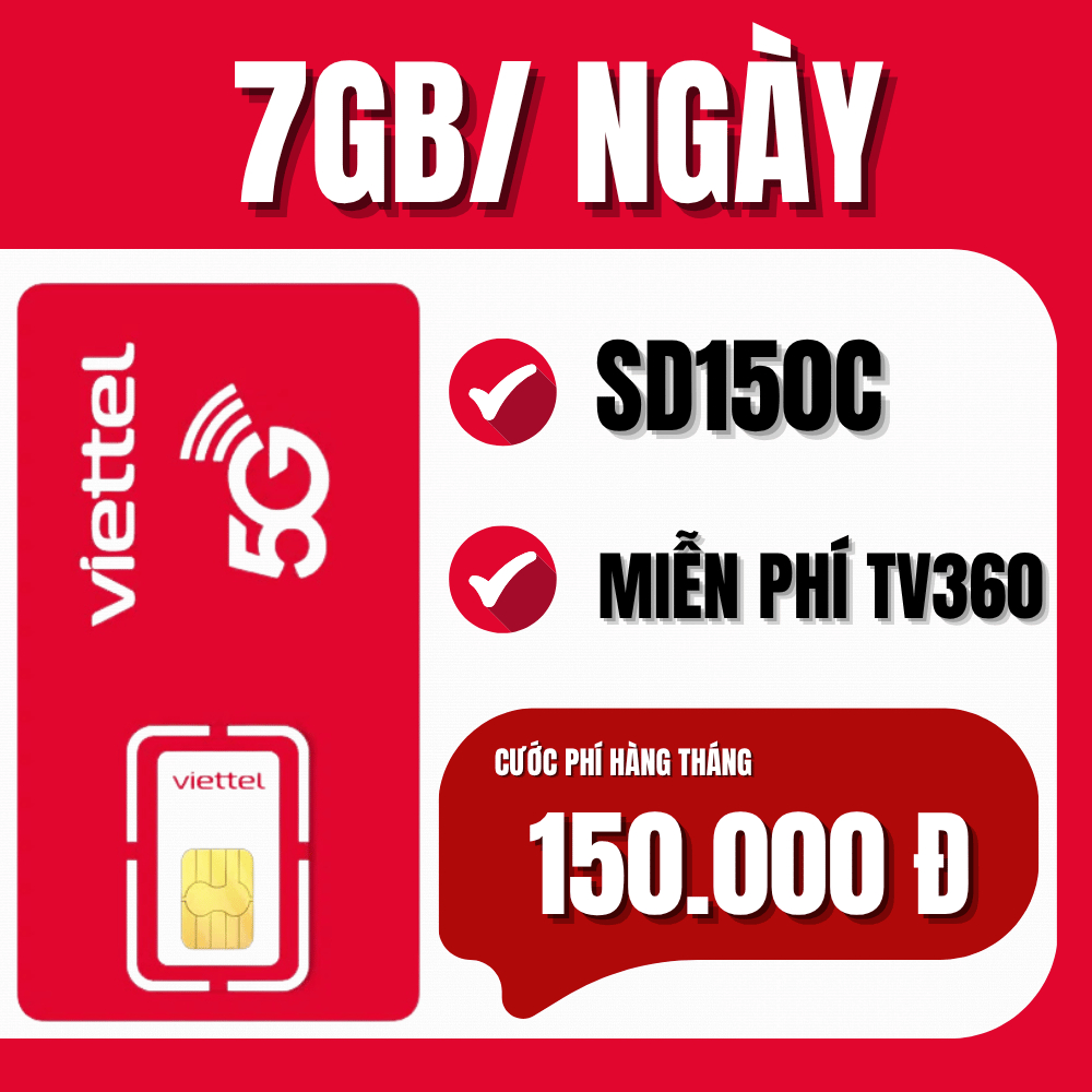 [ SIÊU DATA ] Sim 5G Viettel M2M Đăng Ký Gói Cước 10GB/Ngày Truy Cập Mạng Thả Ga - Sim Dcom Ưu Đãi K