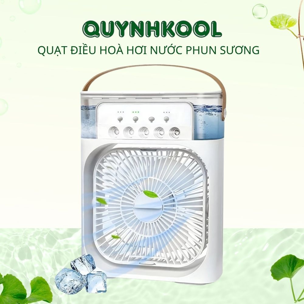 Quạt Điều Hoà DIDOOGLT Để Bàn Mini Phun Sương Dung Tích 600ml 3 Chế Độ Gió Siêu Mát