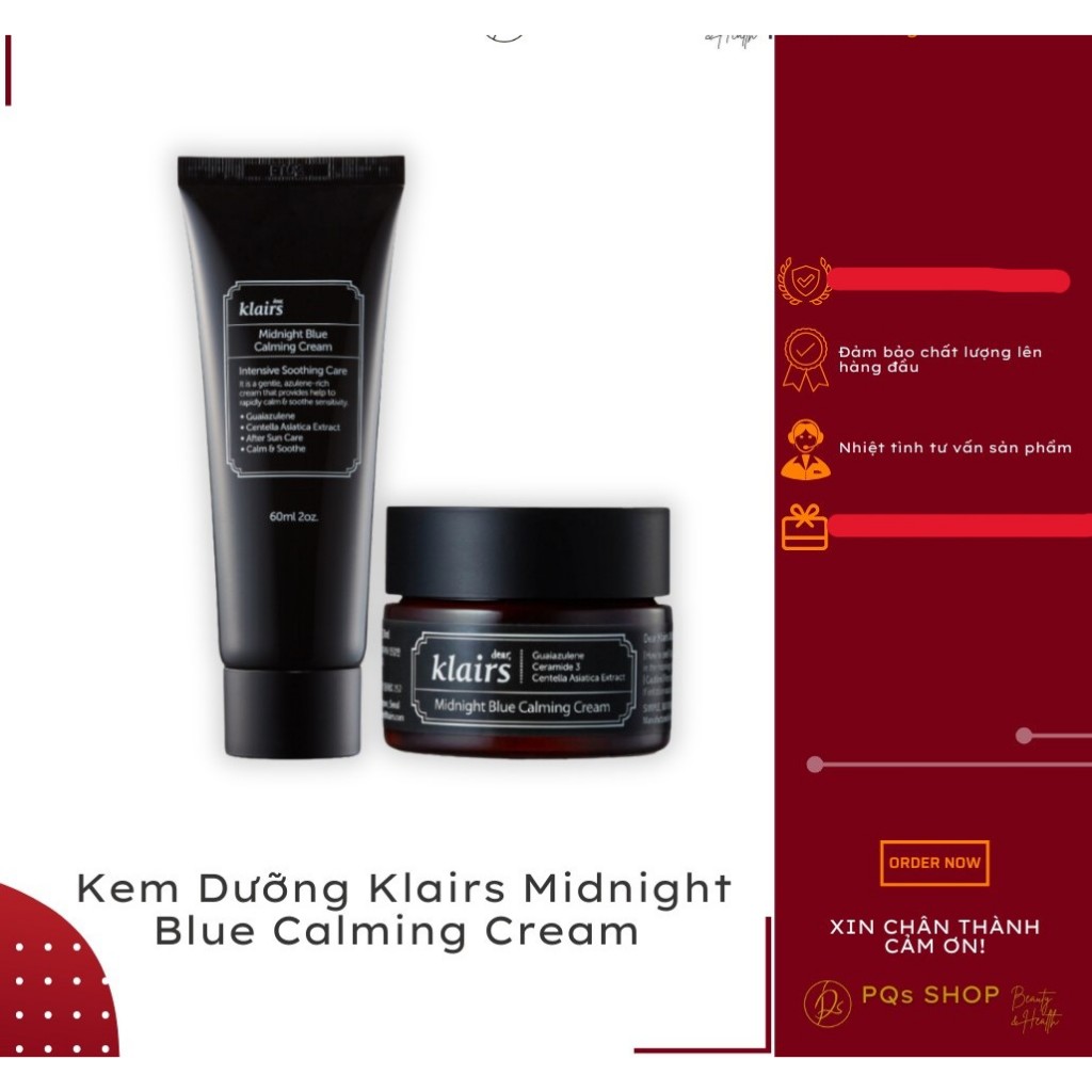 Kem Dưỡng Klairs Midnight Blue Calming Cream