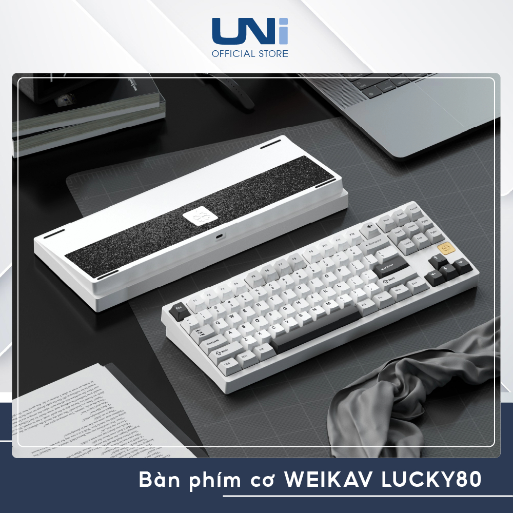 HÀNG SẴN - Bàn phím cơ WEIKAV LUCKY80 | Layout TKL | Catch Ball | 3 mode - UNI OFFICIAL STORE