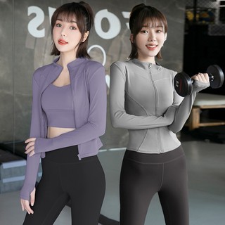  Áo khoác thể thao tập gym yoga nữ áo khoác chống nắng chống tia cực tím UV ôm sát body co dãn 4 chiều thấm hút mồ hôi 