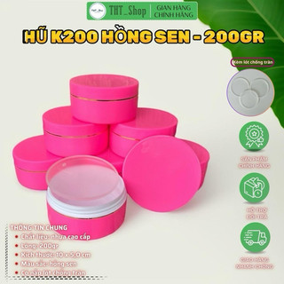[Giá sỉ + freeship] Combo 20 hủ đựng kem cao cấp 200gr (k200) - có nắp lót chống tràn