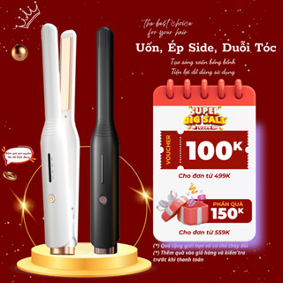 Máy Uốn Tóc Duỗi Tóc Đa Năng Nam Nữ, Máy Ép Side Tạo Kiểu Tóc Cho Nam 2 in1, ion Âm Bảo Vệ Tóc