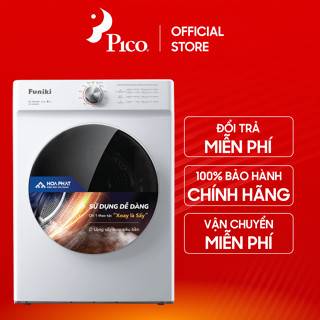 Máy sấy thông hơi Funiki HDV680AW 8kg màu trắng - Miễn phí lắp đặt - Chính hãng bảo hành 24 tháng