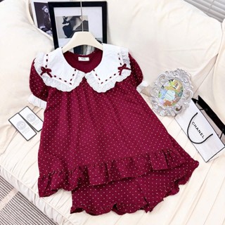 Bộ Đồ Ngủ Set Pijama Cổ Vuông Ren Tim Nơ Vải Đũi Hàn Tiểu Thư Bánh Bèo ( Áo Cộc Quần Đùi ) 24 00 11