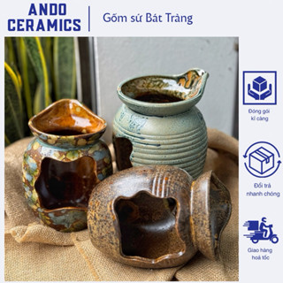 Lọ Trang Trí Bể Cá, Sân Vườn, Decor tiểu cảnh thác nước bằng Gốm Sứ Bát Tràng