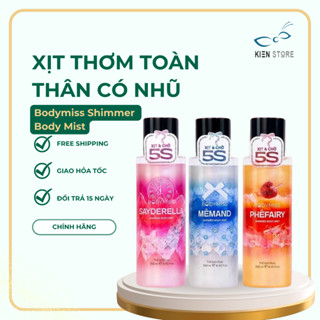 Xịt Thơm Toàn Thân Bodymist Có Nhũ Lấp Lánh 250ml Hương Nước Hoa Lưu Hương Lâu, Tỏa Sáng Da Shimmer Body Mist