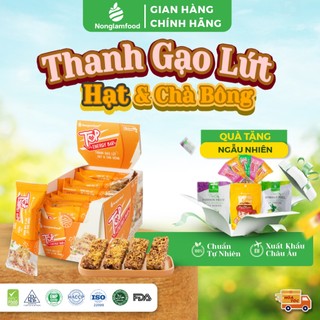  Thanh năng lượng gạo lứt ngũ cốc Hạt và Chà bông Top Energy Bar Nonglamfood hộp 272g Ăn kiêng 