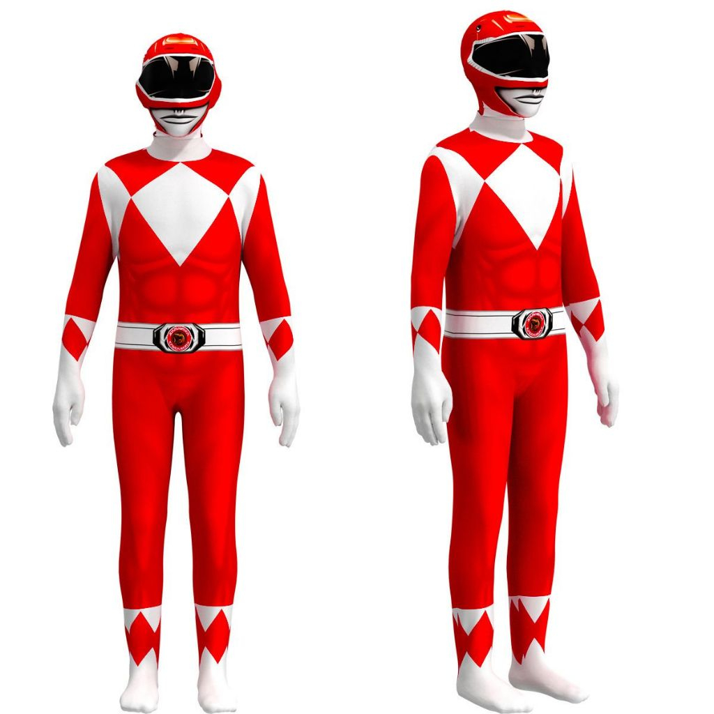 Trang Phục Hoá Trang 5 Anh Em Siêu Nhân Dành Cho Trẻ Em, Bộ Đồ Cosplay Power Rangers Biệt Đội Siêu N