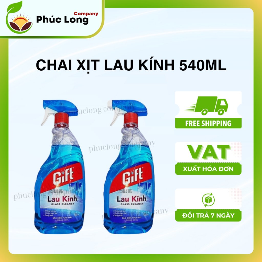 1 chai nước lau kính Gift chai 540ml