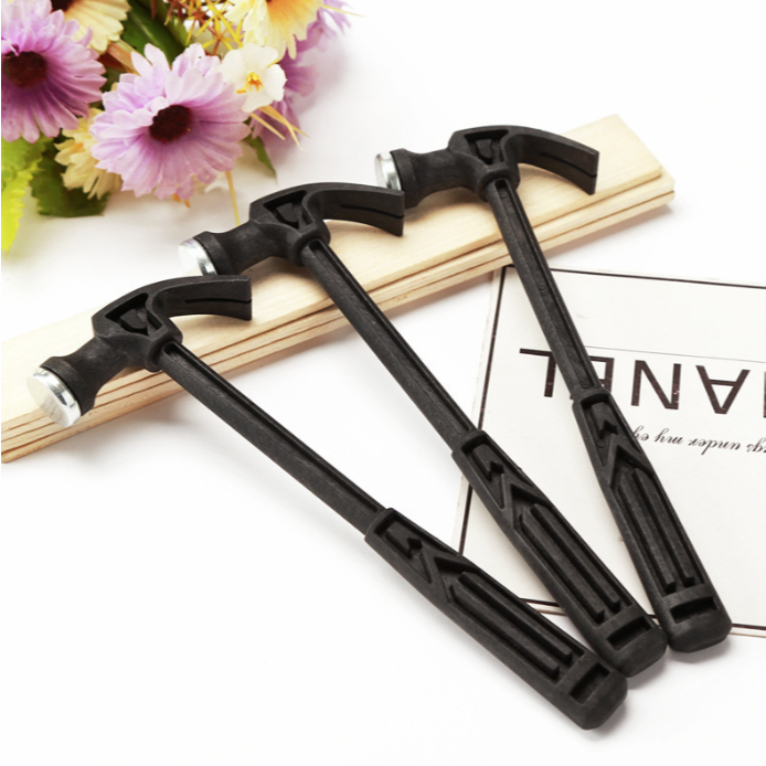 Búa nhổ đóng đinh mini búa nhỏ cán nhựa đầu thép đóng đinh, búa dụng cụ giảng dạy học sinh