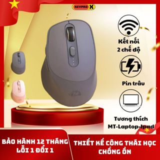 Chuột Không Dây Máy Tính Bluetooth X7 Wireless Pin Sạc Kết Nối 2 Chế Độ Cho Mọi Thiết Bị Máy Tính, LaptopChuột Không Dây