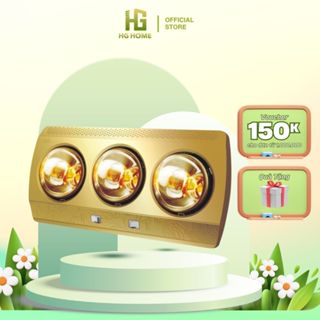 Đèn sưởi nhà tắm HGHOME cao cấp sưởi ấm nhanh chống loá đui sứ chống cháy nổ [ BẢO HÀNH 3 NĂM ]