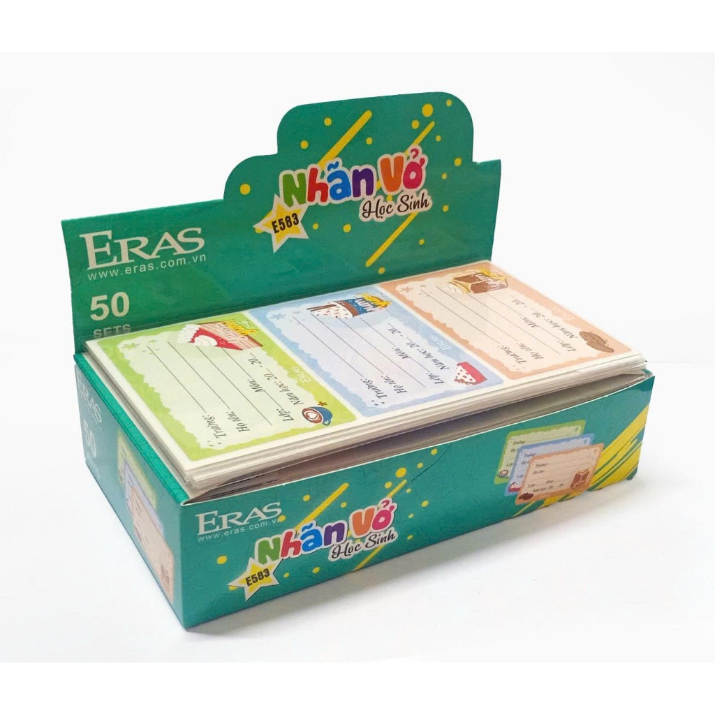 [Eras VN] NHÃN VỞ BÉ E583 (1 túi = 15 cái)
