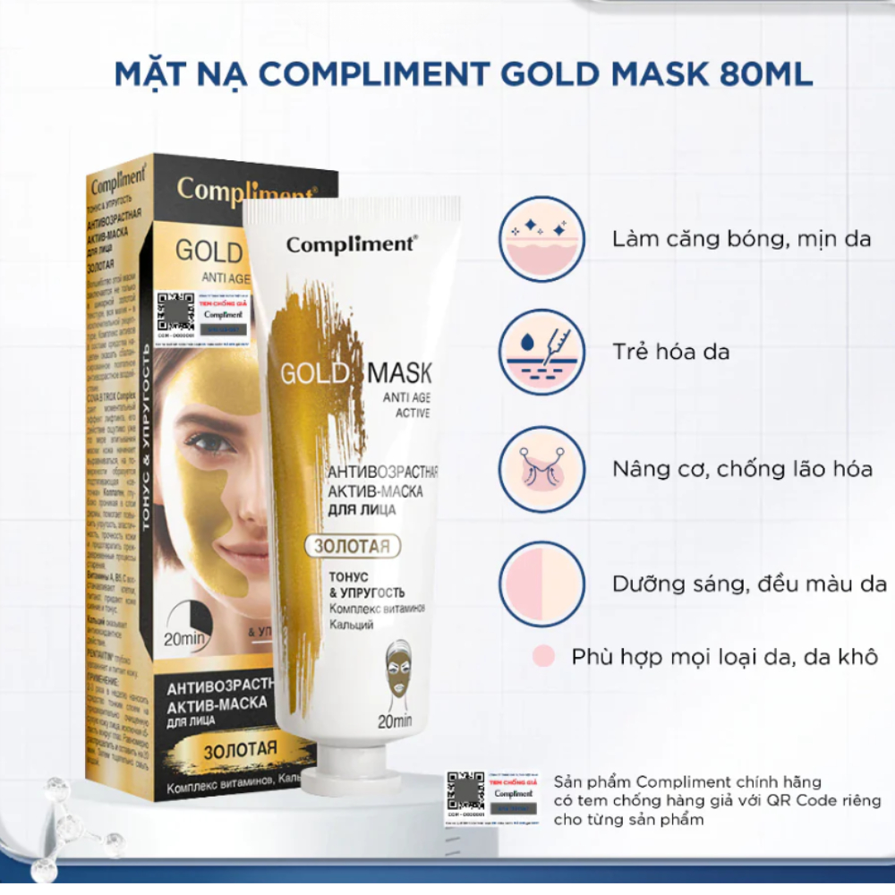 Ảnh 8 của Mặt nạ đất sét Compliment No Problem Face Mask detox da, làm sáng, kiềm dầu, se khít lỗ chân lông