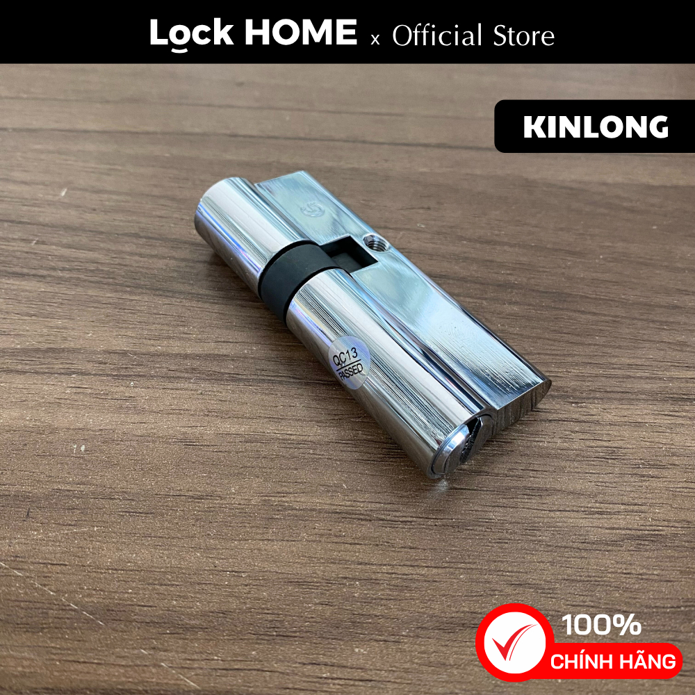 Lõi khoá cửa tay gạt, Ruột khoá cửa nhôm KINLONG KIL3047 loại 2 đầu chìa