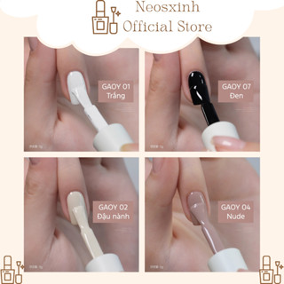  Sơn Móng Tay Gel Gaoy Màu Nude Da Trắng Sữa Đen Màu Mướt Chuẩn 11g - Neosxinh Nails 